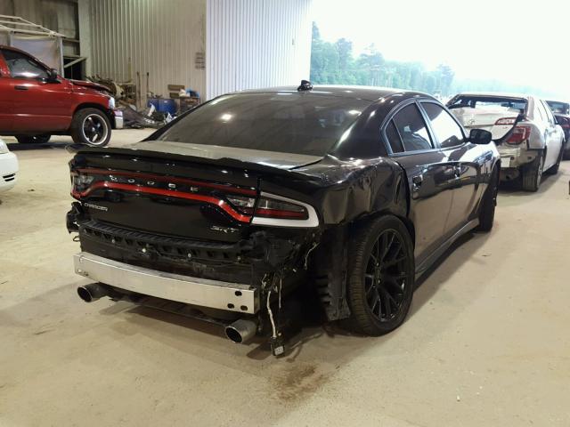 2C3CDXL93GH257376 - 2016 DODGE CHARGER SR BLACK photo 4