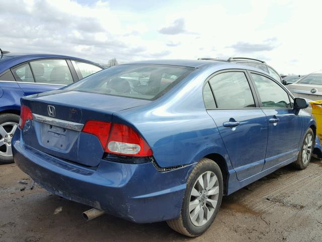 19XFA1F96BE018340 - 2011 HONDA CIVIC EXL BLUE photo 4