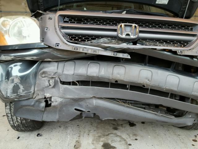 2HKYF18563H601069 - 2003 HONDA PILOT EXL BLUE photo 9