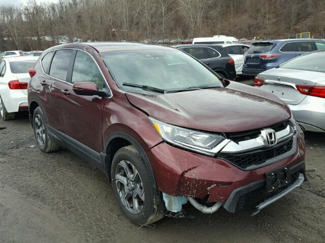 2HKRW2H56HH649284 - 2017 HONDA CR-V EX BURGUNDY photo 1