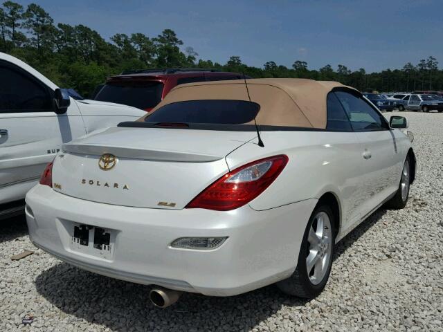 4T1FA38P67U117980 - 2007 TOYOTA CAMRY SOLA თეთრი ფოტო 4