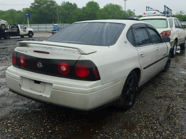 2G1WH52K549157817 - 2004 CHEVROLET IMPALA LS WHITE photo 4