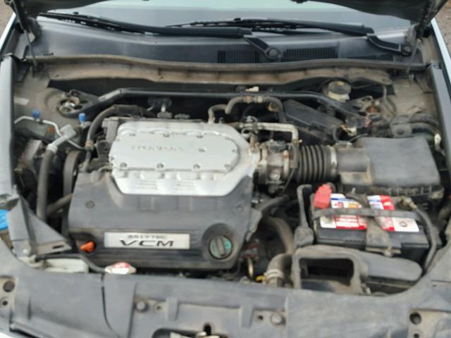 1HGCP36818A010082 - 2008 HONDA ACCORD EXL GREEN photo 7