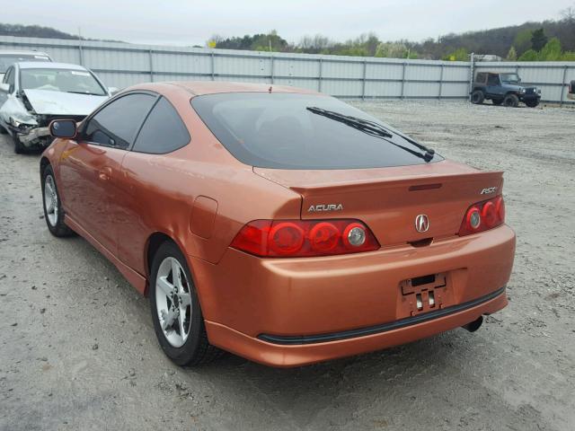 JH4DC53075S011945 - 2005 ACURA RSX TYPE-S ORANGE photo 3