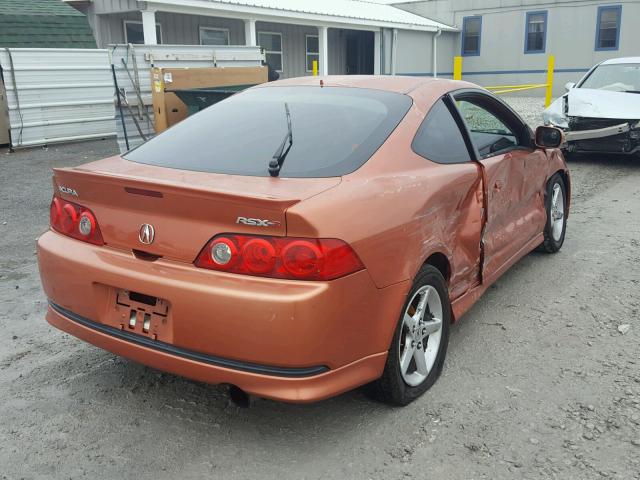 JH4DC53075S011945 - 2005 ACURA RSX TYPE-S ORANGE photo 4