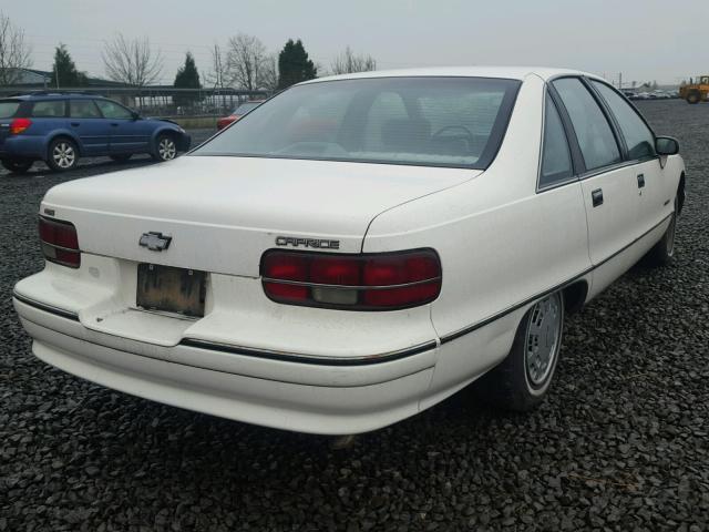 1G1BL53E5MW188966 - 1991 CHEVROLET CAPRICE WHITE photo 4