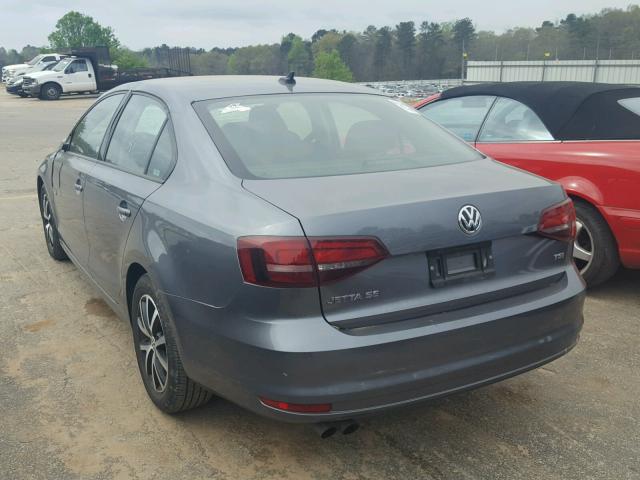 3VWD67AJ2GM267113 - 2016 VOLKSWAGEN JETTA SE GRAY photo 3