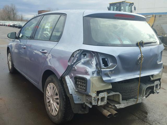 WVWDB7AJ3AW255235 - 2010 VOLKSWAGEN GOLF 蓝色 照片 3