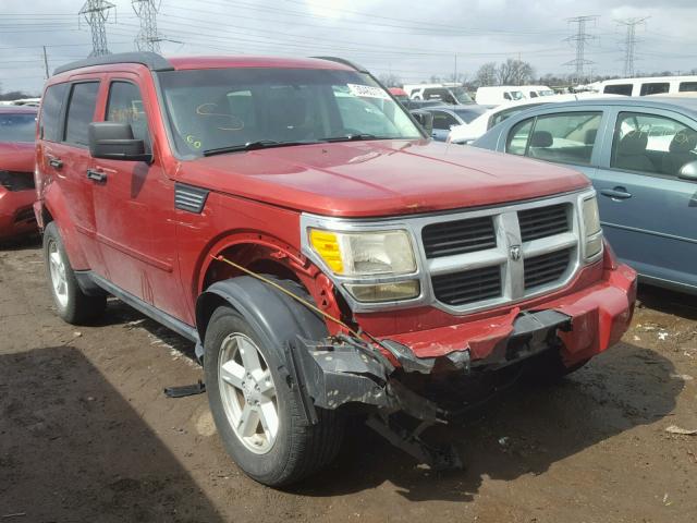 1D8GU58K37W666834 - 2007 DODGE NITRO SLT RED photo 1