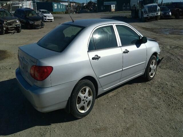 2T1BR32E97C801129 - 2007 TOYOTA COROLLA CE SILVER photo 4