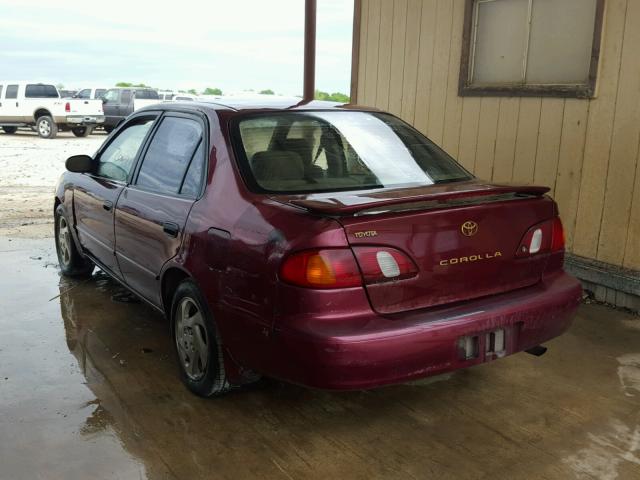 2T1BR18E7WC096549 - 1998 TOYOTA COROLLA VE MAROON photo 3