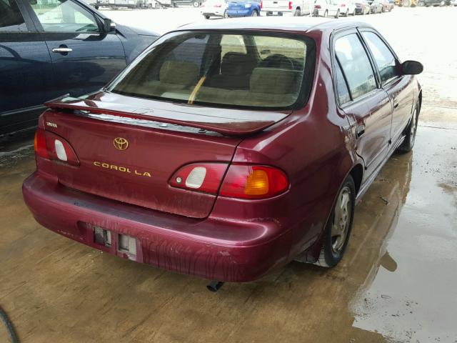 2T1BR18E7WC096549 - 1998 TOYOTA COROLLA VE MAROON photo 4