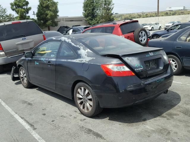 2HGFG11809H517468 - 2009 HONDA CIVIC EX BLACK photo 3