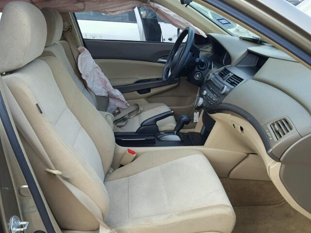 1HGCP26449A008416 - 2009 HONDA ACCORD LXP BEIGE photo 5