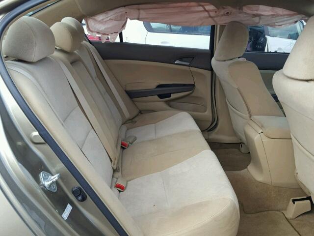 1HGCP26449A008416 - 2009 HONDA ACCORD LXP BEIGE photo 6