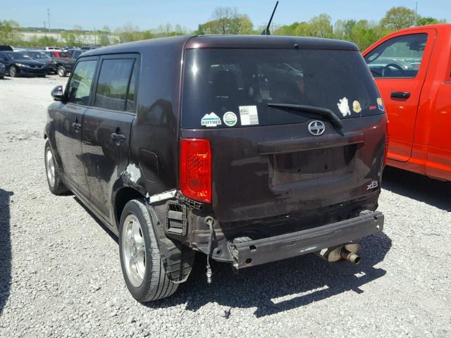 JTLKE50E181027978 - 2008 TOYOTA SCION XB Tünd qırmızı foto 3