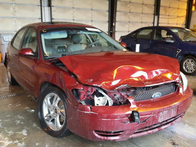 1FAFP56U96A230111 - 2006 FORD TAURUS SEL BURGUNDY photo 1