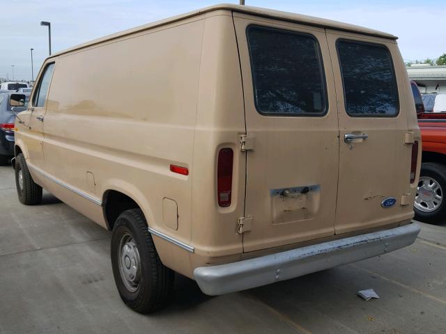 1FTEE14N1LHA72849 - 1990 FORD ECONOLINE TAN photo 3