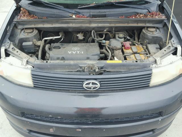 JTLKT334740160175 - 2004 TOYOTA SCION BLACK photo 7