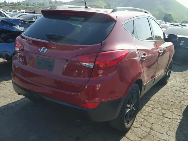 KM8JU3AG4FU069499 - 2015 HYUNDAI TUCSON LIM RED photo 4