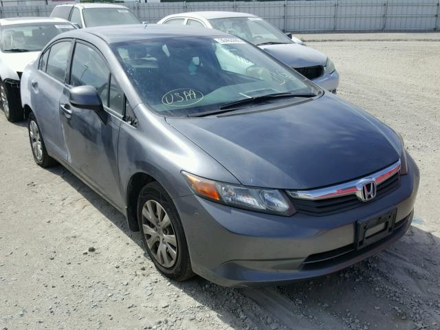 19XFB2F51CE303030 - 2012 HONDA CIVIC LX GRAY photo 1