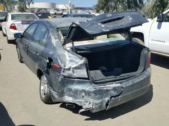 19UUA66215A064674 - 2005 ACURA TL GREEN photo 3