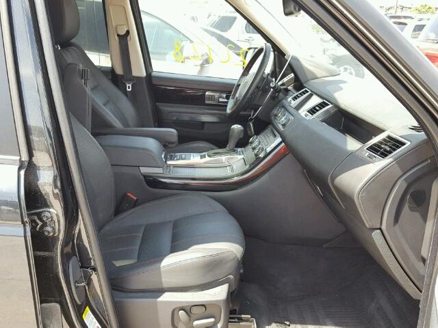 SALSF2D41CA727204 - 2012 LAND ROVER RANGE ROVE BLACK photo 5
