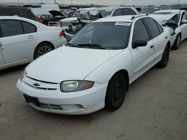 1G1JC52F237342502 - 2003 CHEVROLET CAVALIER WHITE photo 2