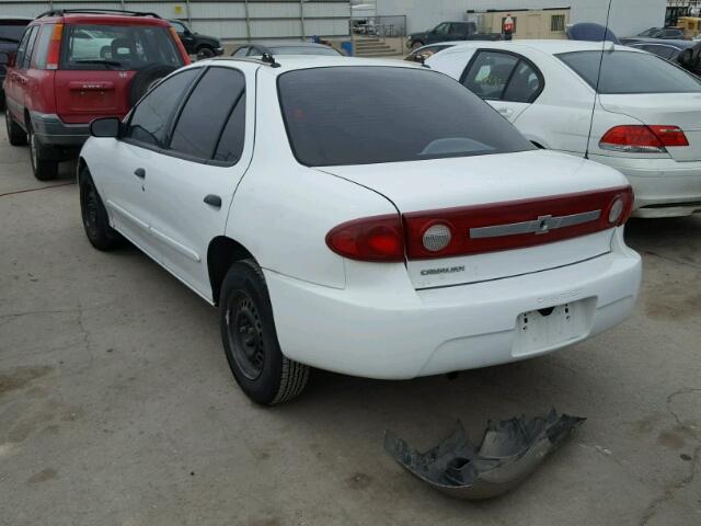 1G1JC52F237342502 - 2003 CHEVROLET CAVALIER WHITE photo 3