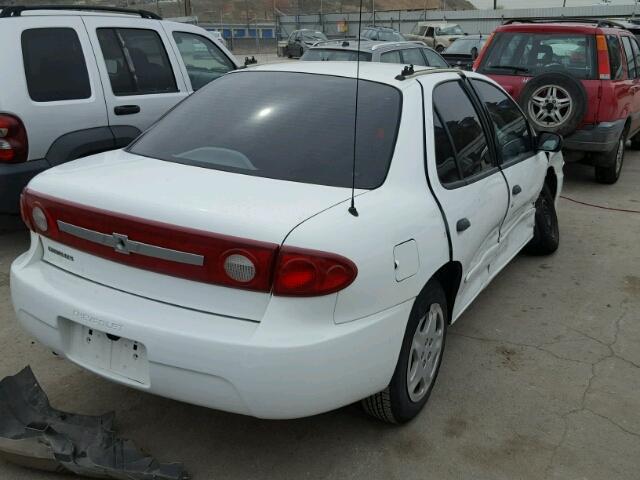 1G1JC52F237342502 - 2003 CHEVROLET CAVALIER WHITE photo 4