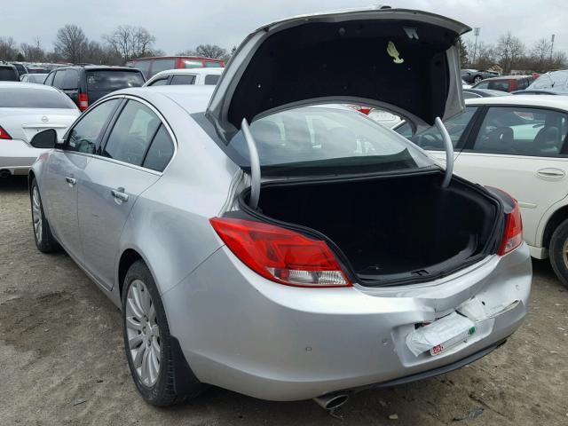 2G4GS5EV2D9177005 - 2013 BUICK REGAL PREM SILVER photo 3