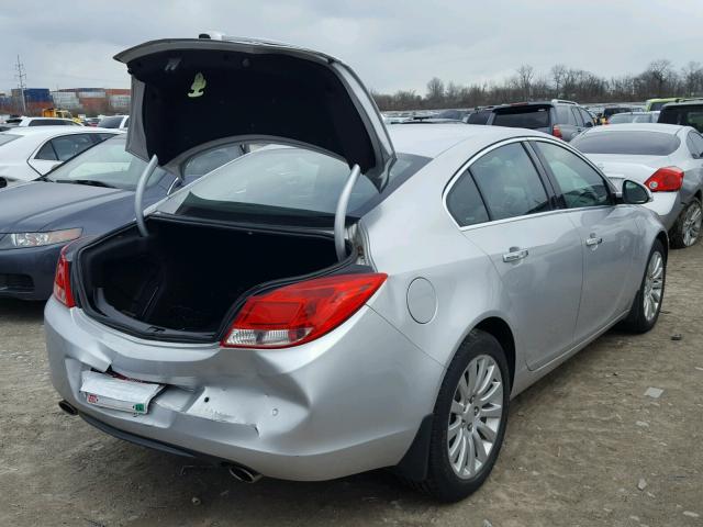 2G4GS5EV2D9177005 - 2013 BUICK REGAL PREM SILVER photo 4