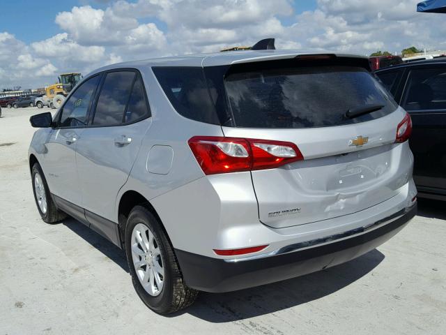 2GNAXHEV0J6114907 - 2018 CHEVROLET EQUINOX LS SILVER photo 3