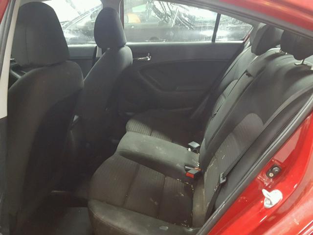 KNAFX4A63E5218117 - 2014 KIA FORTE LX RED photo 6