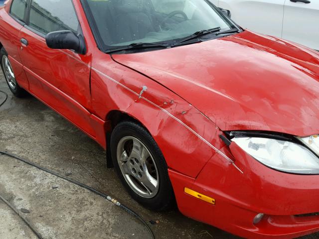 1G2JB12F247223468 - 2004 PONTIAC SUNFIRE RED photo 9