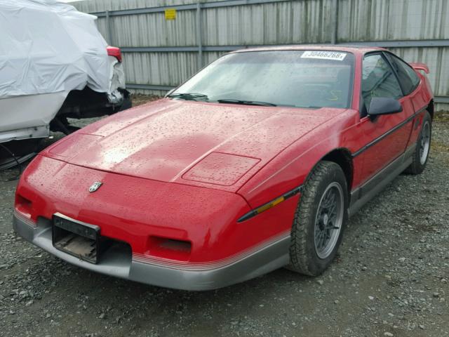 1G2PG9796GP276191 - 1986 PONTIAC FIERO GT RED photo 2