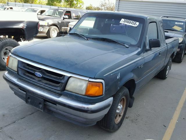 1FTCR14A6TPA84252 - 1996 FORD RANGER SUP GREEN photo 2