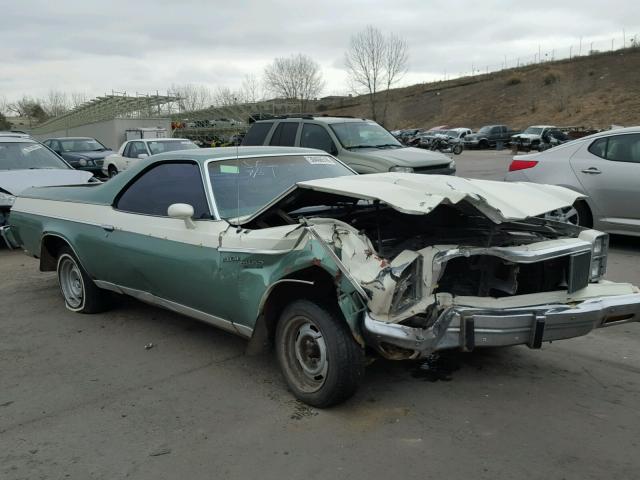 1D80L7Z416309 - 1977 CHEVROLET EL CAMINO GREEN photo 1