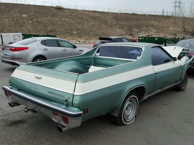 1D80L7Z416309 - 1977 CHEVROLET EL CAMINO GREEN photo 4