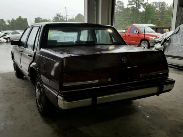 1G4HP54CXLH482865 - 1990 BUICK LESABRE CU BURGUNDY photo 3