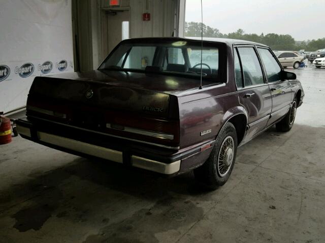 1G4HP54CXLH482865 - 1990 BUICK LESABRE CU BURGUNDY photo 4