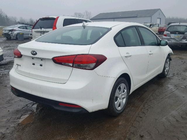 3KPFK4A74HE072216 - 2017 KIA FORTE LX WHITE photo 4