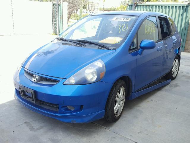 JHMGD37677S040989 - 2007 HONDA FIT S ლურჯი ფოტო 2