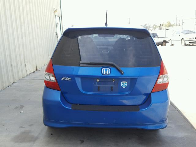 JHMGD37677S040989 - 2007 HONDA FIT S ლურჯი ფოტო 9