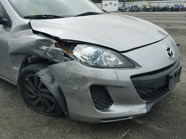 JM1BL1L87C1558529 - 2012 MAZDA 3 I GRAY photo 9