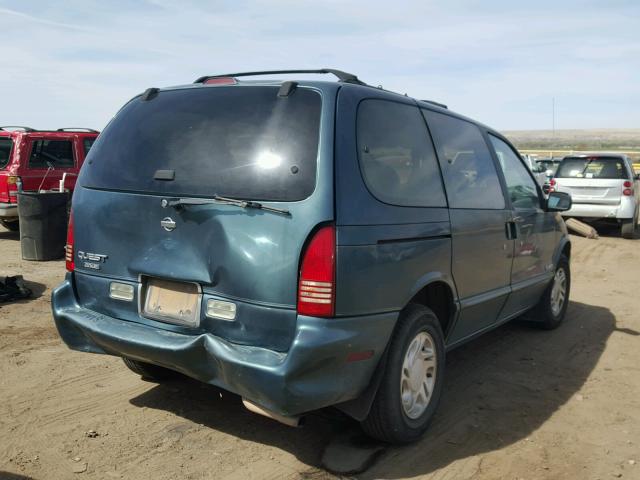 4N2DN1117VD803823 - 1997 NISSAN QUEST XE GREEN photo 4