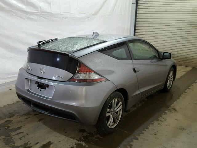 JHMZF1D41BS009031 - 2011 HONDA CR-Z GRAY photo 4