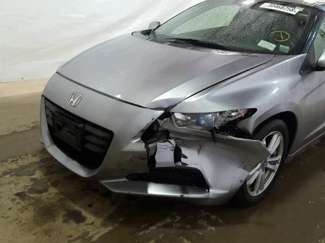 JHMZF1D41BS009031 - 2011 HONDA CR-Z GRAY photo 9