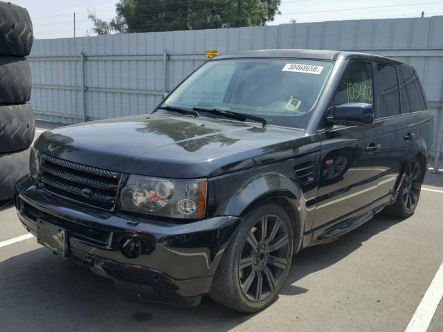 SALSK25488A134103 - 2008 LAND ROVER RANGE ROVE BLACK photo 2