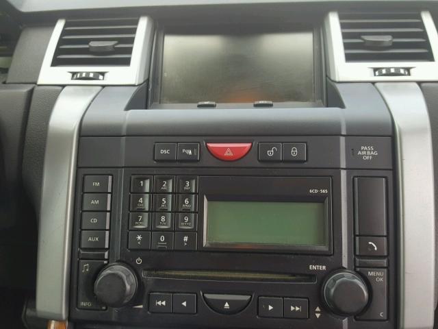 SALSK25488A134103 - 2008 LAND ROVER RANGE ROVE BLACK photo 9